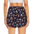 thumbnail image 4 of Haiem Mushroom Doodle Women's 2 in 1 Running Shorts - Lightweight Athletic Workout Gym Yoga Breathable Sports Shorts Liner with Phone Pockets-Small, 4 of 9