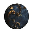 thumbnail image 1 of Fotbe Elegant Gold Scrollwork Funda de Llanta de Repuesto con Estampado, Engrosada, Ajuste Universal para Jeep, Remolque, RV, SUV, Camión-14 inch, 1 of 6