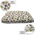 thumbnail image 3 of Autumn Pet Bed, Seasonal Fruits Apples Doodle Simplistic Design Print Illustration, Resistant Pad for Dogs and Cats Cushion with Removable Cover, 24" x 39", Pale Ruby and Pale Coffee, by Ambesonne, 3 of 4