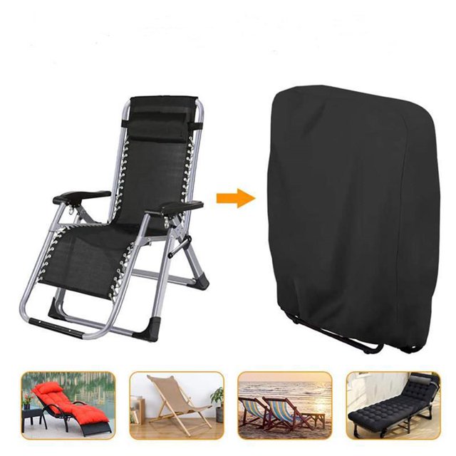 BEMS-1 Uds. Funda para sillas plegables 210D para exteriores, tela Oxford para lluvia
