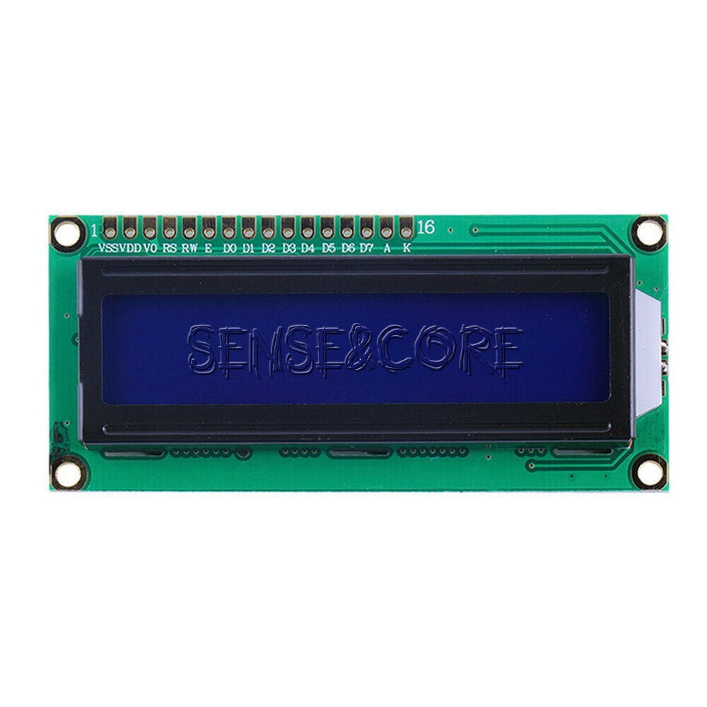 AZDelivery HD44780 1602 LCD Module Affichage Vert 2x16 caractères de Couleur Noire Compatible avec Arduino et Raspberry Pi incluant Un Ebook