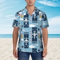 thumbnail image 5 of Uemuo Airplanes and Aviation Signs Printed Regular Fit Short Sleeve Casual Hawaiian Shirt for Men,Aloha shirt,Tropical shirt,Floral print shirt,Vacation Beach shirt-3X-Large, 5 of 9