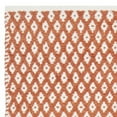 thumbnail image 4 of SAFAVIEH Boston Angelica Diamond Trellis Cotton Runner Rug, Orange, 2'3" x 11', 4 of 6