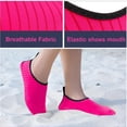 thumbnail image 3 of Zapatos para deportes acuáticos Calcetines de yoga acuáticos de secado rápido descalzos Slip-on para hombres, mujeres, rosa fuerte, tamaño: 34-35 Feliz Sencillez, 3 of 5
