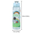thumbnail image 2 of Yucurem 800ml Cartoon Space Water Bottle with Straw & Handle for Outdoor Sports Water Bottles for Sports (Green), 2 of 10