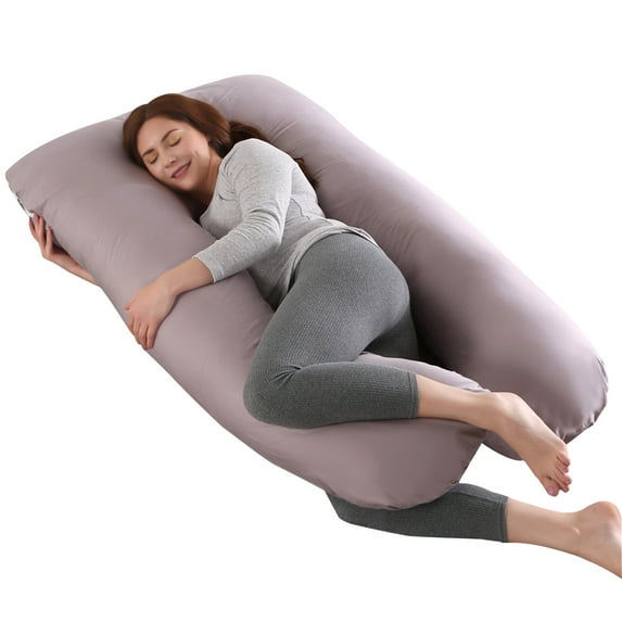U-Shaped Pregnancy Pillow, Pure Cotton Maternity Pillow, Full Body Pregnant Women Pillow, Extra Comfort Oversize-57x 32 inches, Suitable For Back Sleeper/ Side Sleeper/ Stomach Sleeper