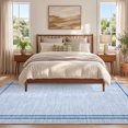 thumbnail image 2 of Garvee 8'x10' Modern Solid Area Rug Washable Line Edge Carpet, Non-Slip Low Pile Indoor Rug for Living Room Bedroom Home Decor, Blue, 2 of 8