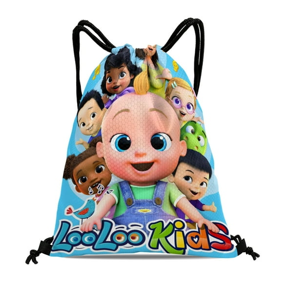 Loo Loo Kids Mochila de Cuerdas para Deportes y Gimnasio, Bolsa de Cuerdas Resistente al Agua, Bolsa Cinch, 30×40cm