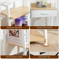 thumbnail image 5 of 3 Tier Bathroom Ladder Shelf - 11.22"D x 14.88"W x 30.51"H White, 5 of 5