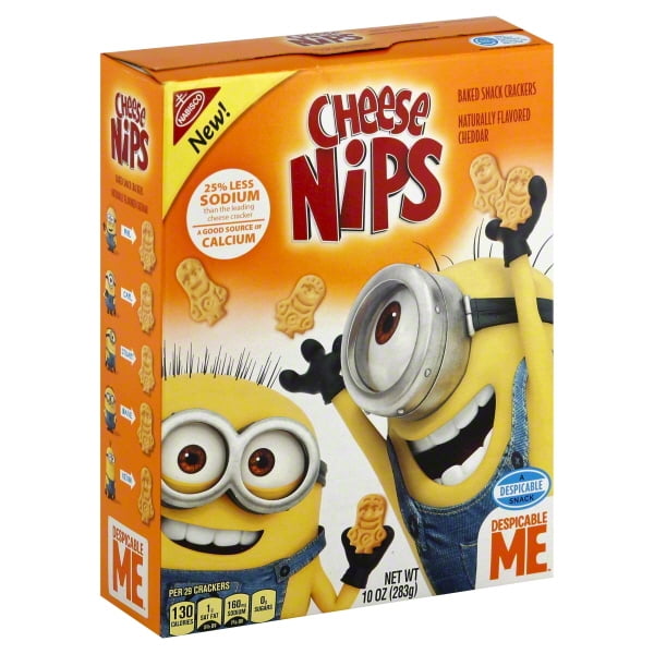 Nabisco Cheese Nips Despicable Me Baked Snack Crackers, 10 Oz