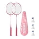 thumbnail image 2 of Juego de raquetas de bádminton de 2 piezas Juego de raquetas de bádminton para 2 jugadores Entrenamiento de s rosa, 2 of 8