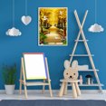 thumbnail image 5 of Cuadros Decorativos 5D bosque puente mosaico diamante pintura dibujo completo redondo taladro DIY arte artesanía JShteea Nuevos Originales, 5 of 5