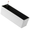 thumbnail image 2 of oshhni Rectangle Self Watering Planter Window Box for Indoor Plants Windowsill Home White, 2 of 9