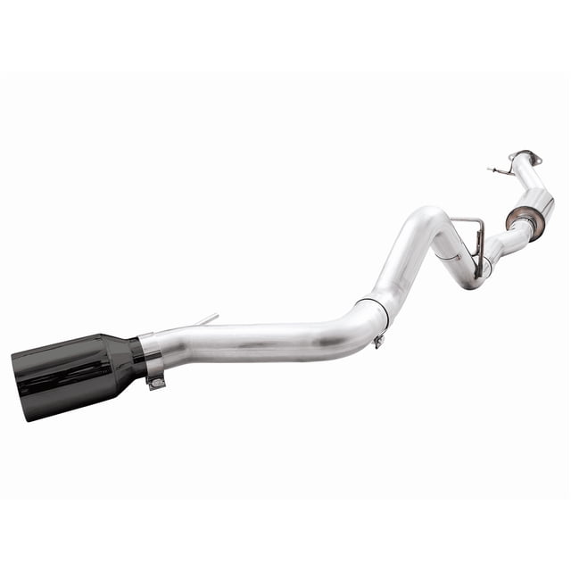 Fits 2021-2023 Ford Bronco AWE Tuning Exhaust System Kit 3015-23789 0FG Cat-Back System; T304L Stainless Steel; Without Muffler; Single Exhaust With Single Exit; Rear Exit; 5 Inch Diamond Black Tip