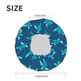 thumbnail image 4 of KLL Cute Turtle Pattern Shower Cap & Bath Cap for Women,Reversible Oversized Waterproof Shower Caps for all Hair Lengths,Elastic Reusable Bathing Hair Cap, 4 of 6
