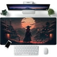 thumbnail image 1 of Lofi Cat Desk Mat Dark Green Plant Books Desk Pad Black Cat Aesthetic Anime Big Mouse Pad Large Gaming Mousepad XL Cool Keyboard Pad Deskmat Laptop Computer Mouse Mat 31.5X 15.7in, 1 of 5