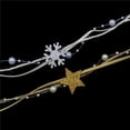 thumbnail image 2 of Cinta de regalo de 5 metros Zhivalor decorativa de yute con cuentas y estrellas doradas brillantes, 2 of 4