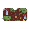 thumbnail image 7 of Haiem Frogs and Mushrooms Car Windshield Sun Shade - Blocks UV Rays Sun Visor Protector, Sunshade to Keep Your Vehicle Cool, Universal Fit SUV Van Sedan-Medium, 7 of 7