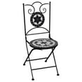 thumbnail image 6 of vidaXL 3 Piece Mosaic Bistro Set Ceramic Tile Black and White, 279414, 6 of 7