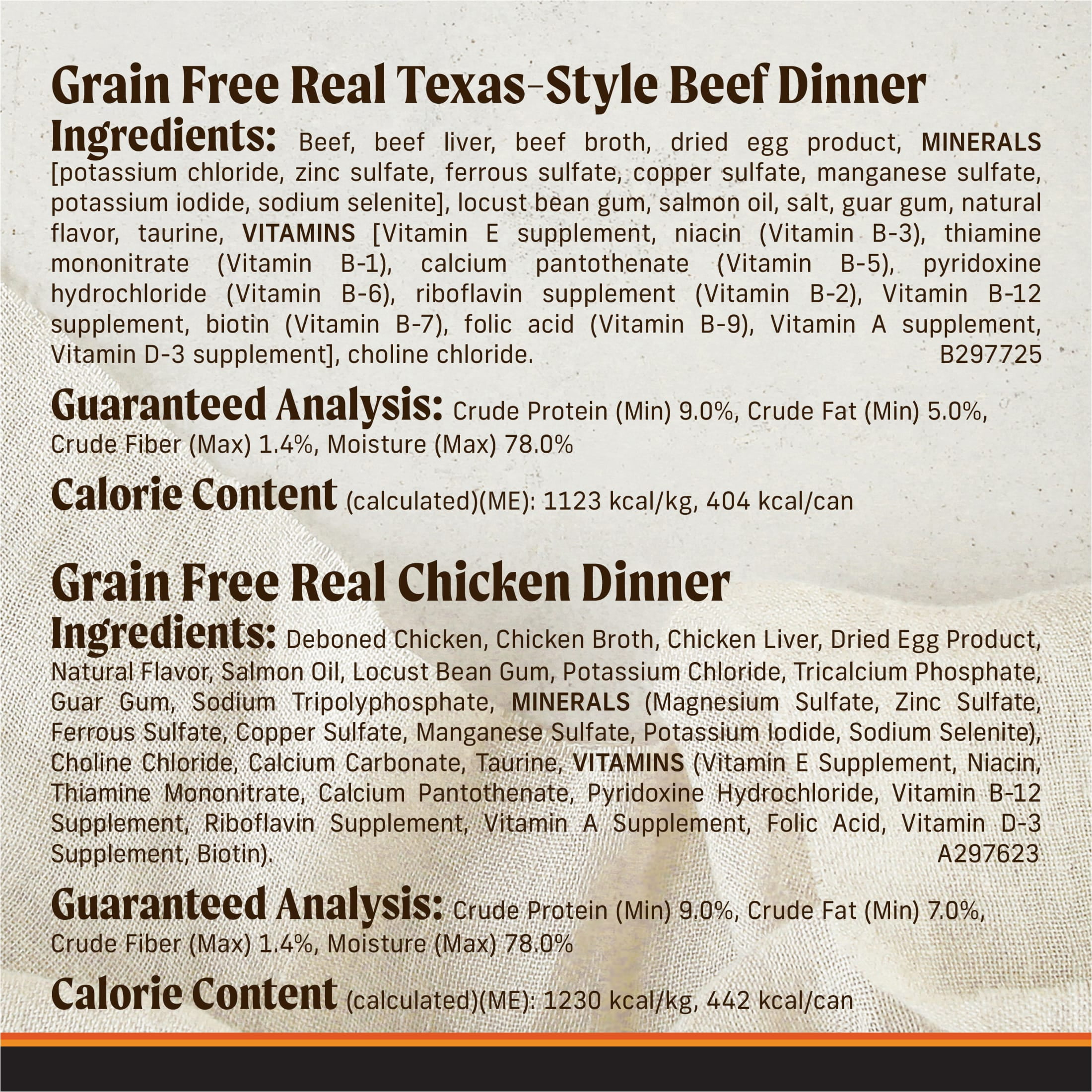 Merrick Grain Free Wet Dog Food for Adults, Real Chicken & Texas Beef, 12.7 oz Cans