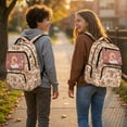 thumbnail image 3 of Aplkyhs Capybara Orange Backpack for Girls Boys Age 6-18 School Bookbag Water Resistant Lightweight Student Backpack for School Travel, 3 of 7