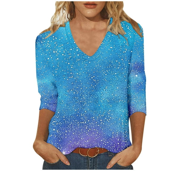 Cilsoka 3/4 Sleeve T Shirts for Women Shirts for Women Fall Plus Size Business Casual Tops for Women Fall Basic Tees for Women Loose Fit Pack Crew Neck Tops for Women 3/4 Sleeve My Orders