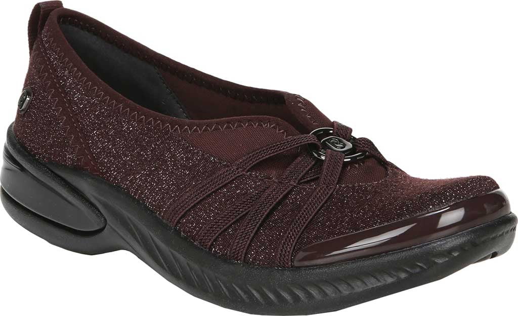 Bzees Womens Niche Slip-on Shoes Sneakers, 7M/Merlot sparkle - Walmart.com