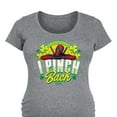 thumbnail image 3 of Marvel Deadpool - St. Patrick's Day I Pinch Back - Maternity Scoop Neck Graphic T-Shirt, 3 of 5