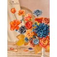 thumbnail image 4 of Flores Artificiales Serwalin Otoño Naranja Seda con Tallo, 4 of 7