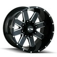 thumbnail image 3 of Ion 141 20X10 6X135/6X139.7 -19Et 106Cb Gloss Black Milled, 3 of 3