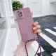 thumbnail image 1 of Funda de silicona con correa de cordón cruzado para Samsung S23 S22 Ultra S21 Plus S20 FE Note 20 A73 A53 A52 A72 A32 A22 A51 A71 Tan Jianjun unisex, 1 of 2