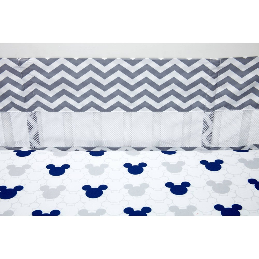 Disney Mickey Mouse Let's Go II SecureMe Crib Liner