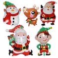 thumbnail image 2 of Globo de Papá Noel, elfo, muñeco de nieve, bola de hidrógeno, decoración de ambiente navideño, globo de papel de aluminio, 2 of 4