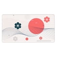 thumbnail image 1 of DouZhe Large Mouse Pad, Japanese Style Wavy Lines Non-Slip Waterproof Rubber Keyboard Office Desk Pads Mousepad, 29.5 x 15.8 inches 3mm Thick, 1 of 7