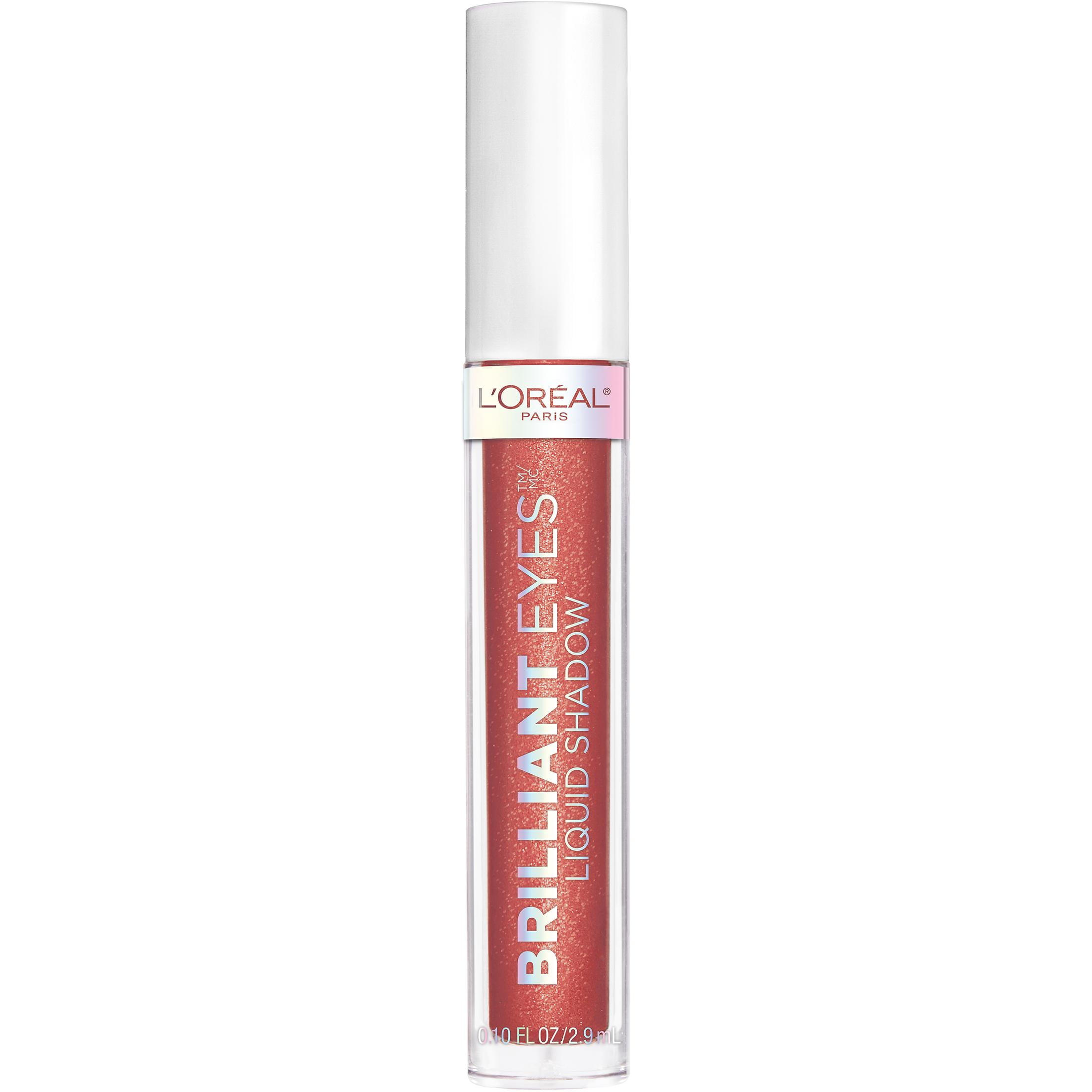 L'Oreal Paris Brilliant Eyes Shimmer Liquid Eye Shadow Makeup, Radiant Ruby