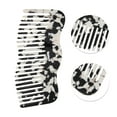 thumbnail image 2 of Unique Bargains 1 Pc Irregular Simplicity Hair Comb Black White Acetate Sheet, 2 of 5