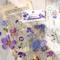 thumbnail image 4 of 160 Piece/4Pack PET Floral Stickers Pressed Flower Stickers Vintage Flower Decals for Scrapbook Journal Card Decoration, 4 of 7