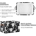 thumbnail image 2 of Coolnut Cow Print Foldable Storage Basket for Shelves, Collapsible Sturdy Storage Bin with Handles, Canvas Storage Cube for Organizing Closet 2PC Home Decor, 2 of 7