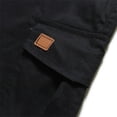 thumbnail image 5 of FUZHIQ Men Cargo Shorts Elastic Waist Drawstring Work Athletic Shorts Classic-Fit Knee Length Shorts Summer Casual Cotton Athletic Shorts Multi Pockets,L, 5 of 5