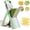 Green, variant on Upgrade Safe Mandoline Slicer for Kitchen, Bigger Entrance Vegetable Chopper, Adjustable Thickness 0.1-8mm, Julienne + Dicer, Green