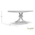 thumbnail image 3 of BingLTD - 30" Tall Gabriel Round Pedestal Table Base Only NO TABLE TOP - Chalk (PD-12B30-RW-CHALK), 3 of 3