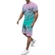 thumbnail image 1 of Playeras De Compresión Para Hombre, Conjunto De Dos Piezas De Camiseta Y Pantalones Cortos De Manga Corta Con Estampado Completo De Alemania Para Hombre Y Conjunto De Camisa Y Pantalón Corto., 1 of 4