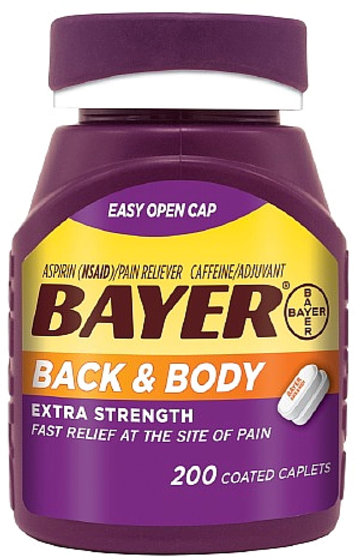 Bayer Back & Body Extra Strength Aspirin/Pain Reliever Coated Caplets