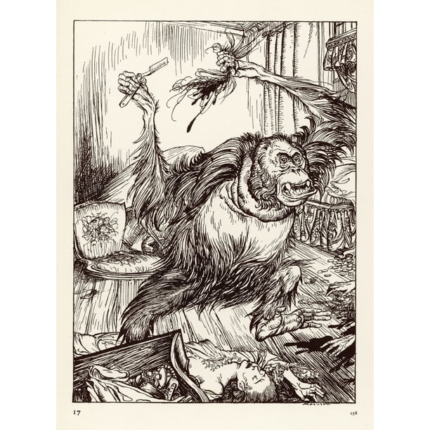 Murders In The Rue Morgue Poster Print By Mary Evans Picture LibraryArthur  Rackham - Walmart.com - Walmart.com