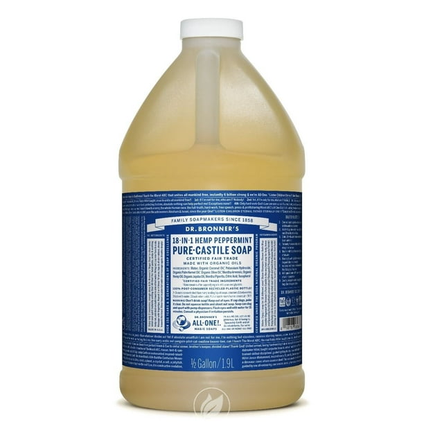 DR. BRONNER'S MAGIC SOAPS Organic Castile Liquid Soap Peppermint 64
