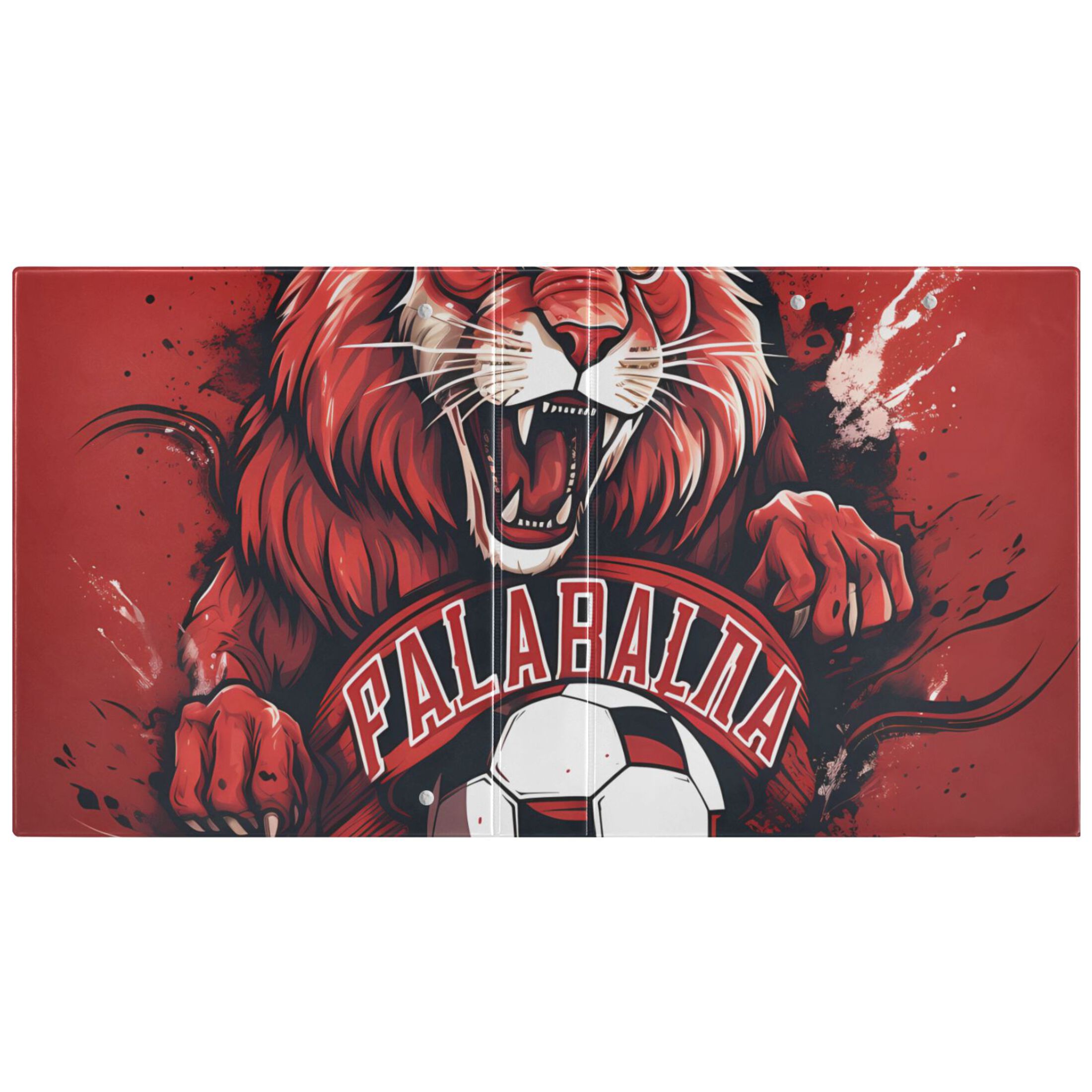 Lion Football 3 Ring Binders 1.5 inch Hardcover File Folders with Interior Pockets A4 Size Organizer for School Office Hospital Set of 2