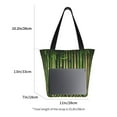 thumbnail image 3 of Pofeuu Green Bamboo Fence1 Print Women Fashion Shoulder Handbags Top Handle Satchel Bags Tote Shoulder Shopping Bag Stylish Canvas Tote Bag, 3 of 6