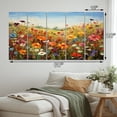 thumbnail image 4 of Designart "Blooming Meadow with Colorful Wildflowers I" Floral Wall Art Prints Set, 4 of 5