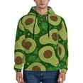 thumbnail image 2 of Bingfone Big Colorful Avocados Men'S Drawstring Hoodie Long Sleeve Pocket Sweatshirts-4x-Large, 2 of 9