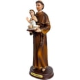 thumbnail image 2 of GCK 8" San Antonio de Padua Garden Statue, Very detailed, 2 of 2